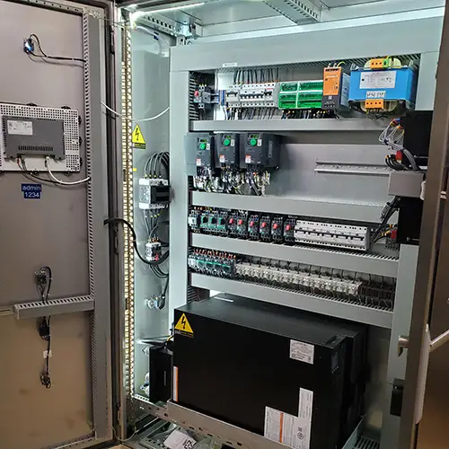 Vue intérieure coffre electrique